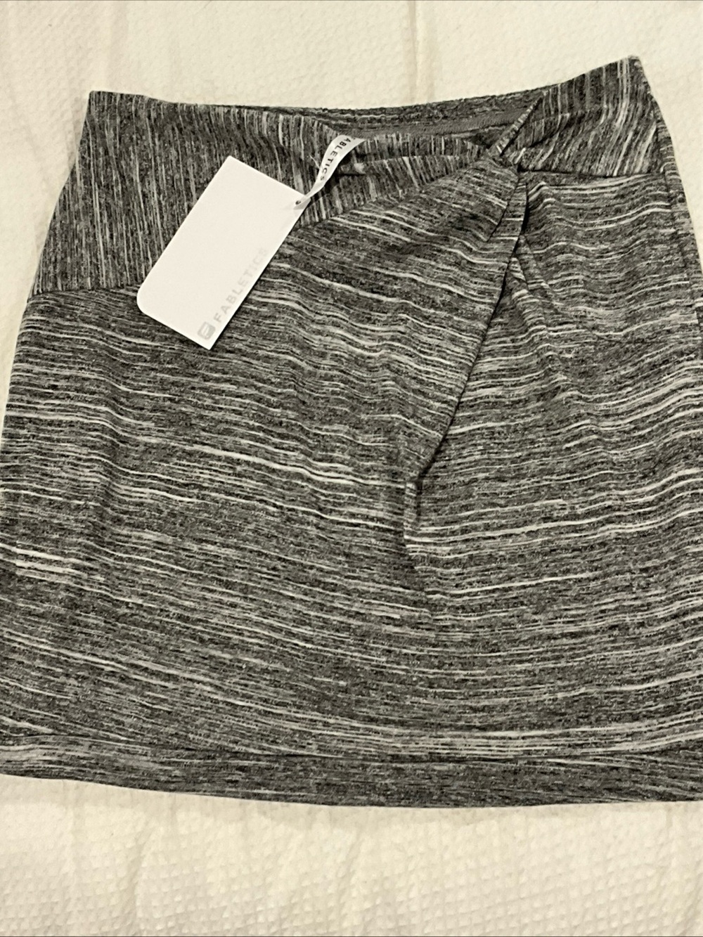 Women’s Heathered Gray Twist Front Skirt